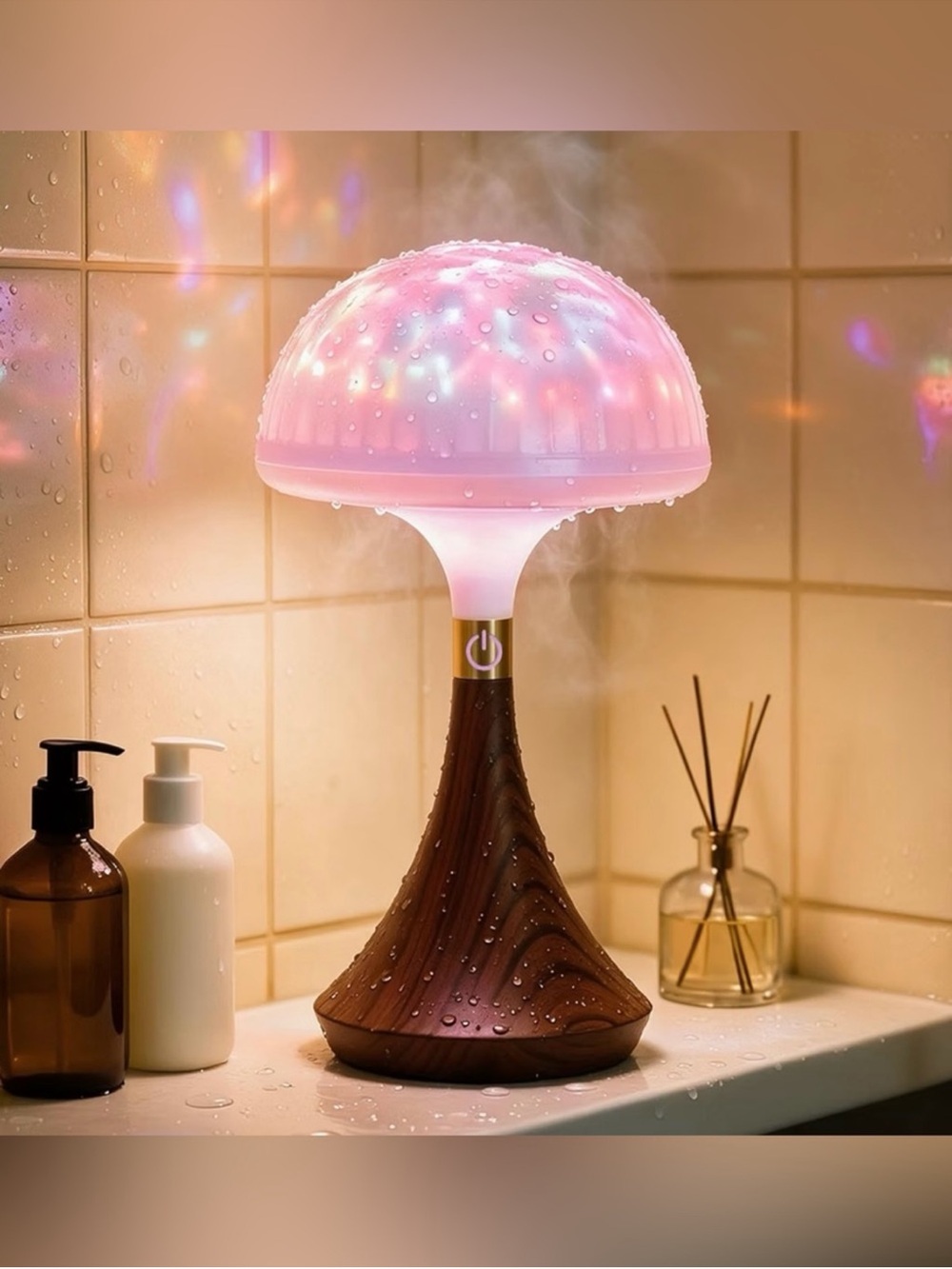 IP65 waterproof shower lamp 15 color ocean projector for bathroom bedroom
